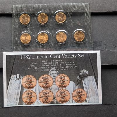 Sale Photo Thumbnail #15: 1982 Lincoln Cent Variety Collection - Copper & Zinc