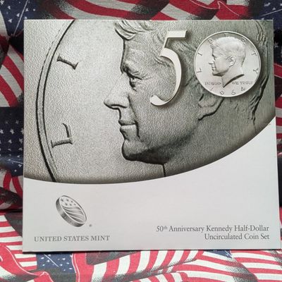 Sale Photo Thumbnail #306: 2014-P&D 50th Anniv. Kennedy Half Dollar UNC Set in OGP w/ COA