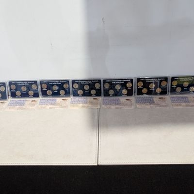 Sale Photo Thumbnail #97: 1999, 2001-2004, 2007, & 2008 Philadelphia Mint Statehood Quarter Collections in Display w/ COA (7 Sets)