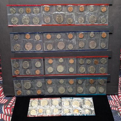 Sale Photo Thumbnail #220: (14) 1980's P&D U.S. Mint UNC Sets in Government Sealed Plastic
