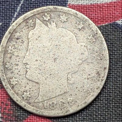 Sale Photo Thumbnail #237: 1886 Liberty Head V-Nickel - Rare!!