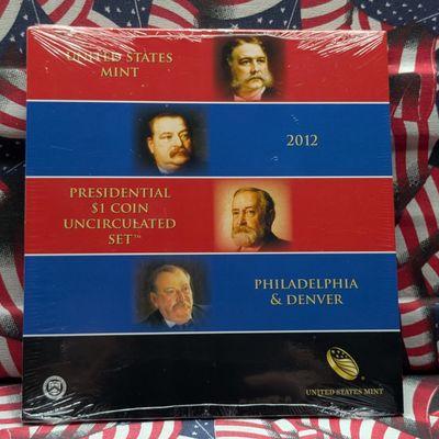 Sale Photo Thumbnail #321: 2012 U.S. Mint Presidential $1 Coin Uncirculated P&D Set in Sealed OGP w/ COA