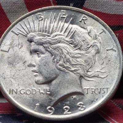 Sale Photo Thumbnail #245: XF - 1923 Peace 90% Silver Dollar