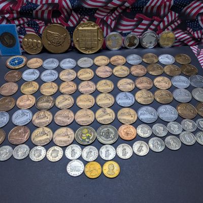Sale Photo Thumbnail #166: LARGE! Grab Bag of Various Vintage U.S. Commem Medals - Over 5 Pounds Total