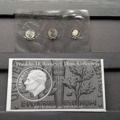 Sale Photo Thumbnail #229: 2023 P, D, & S Proof Franklin D. Roosevelt Dime Collection