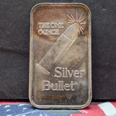 Sale Photo Thumbnail #407: 1 Troy Ounce .999 FINE SILVER Pew Pew Designed Art Bar