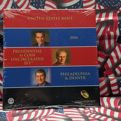 Sale Photo Thumbnail #328: 2016 U.S. Mint Presidential $1 Coin Uncirculated P&D Set in Sealed OGP w/ COA