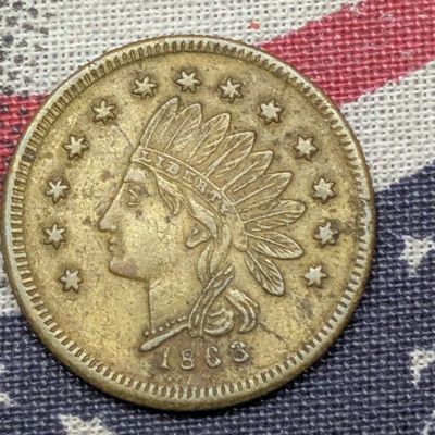 Sale Photo Thumbnail #146: 1863 U.S. J.W. Low Civil War Merchant Token