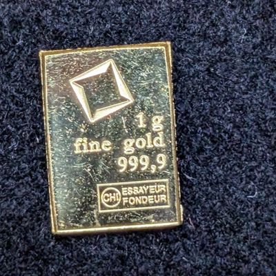 Sale Photo Thumbnail #219: 1 Gram .9999 FINE GOLD Valcambi Miniature Bullion Bar