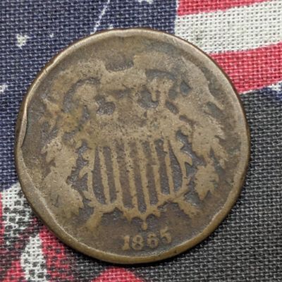 Sale Photo Thumbnail #391: AG - 1865 Two Cent Piece