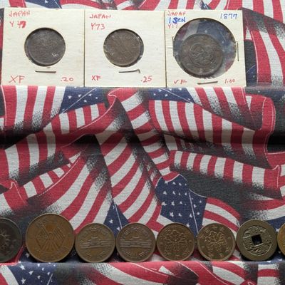 Sale Photo Thumbnail #60: (11) 1877-1953 Japan & China Coins, 1877-1953, Mixed Denominations