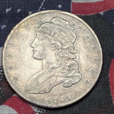 Sale Photo Thumbnail #262: 1836 Capped Bust Silver Half Dollar