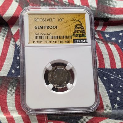 Sale Photo Thumbnail #236: 1973-S Roosevelt Dime - NGC GEM PROOF