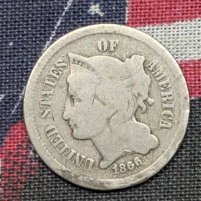 Sale Photo Thumbnail #9: 1866 Three Cent Nickel