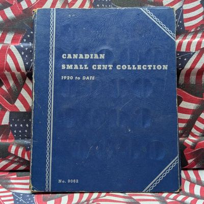 Sale Photo Thumbnail #116: 1920-1968 Canada Near Complete Partial Whitman Small Cent Folder No. 9062 containing 49 coins - 1923-1925 and 1936 with Dot not present