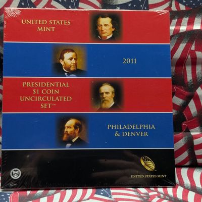 Sale Photo Thumbnail #317: 2011 U.S. Mint Presidential $1 Coin Uncirculated P&D Set in Sealed OGP w/ COA