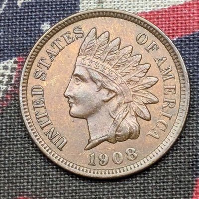 Sale Photo Thumbnail #344: AU - 1908 Indian Head Cent