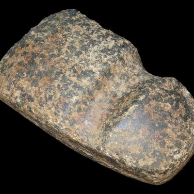 Sale Photo Thumbnail #104: 3 5/8" Miniature Three Quarter Iowa Slant Groove Axe, Central Iowa
