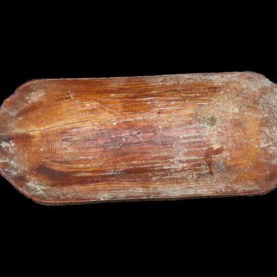 Sale Photo Thumbnail #361: 27 3/4" Early Colonial Wooden Bowl, Pennsylvania