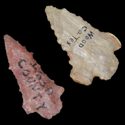 Sale Photo Thumbnail #136: Lot of 2 Catahoula Bird Points, Cat Lake, Louisiana