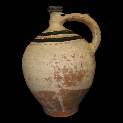Sale Photo Thumbnail #373: 12" x 8" Antique Eastern European Jug or Pitcher, Connecticut