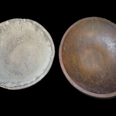 Sale Photo Thumbnail #380: Lot of 2 Early Colonial Bowls, Connecticut