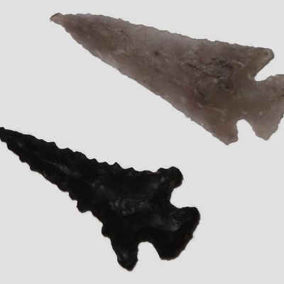 Sale Photo Thumbnail #160: Lot of 2 Steiner Bird Points, New Mexico
