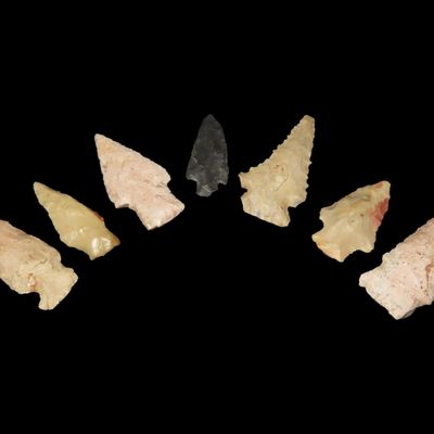 Sale Photo Thumbnail #8: Lot of 7 Archaic / Woodland Points, Iron Co., Missouri