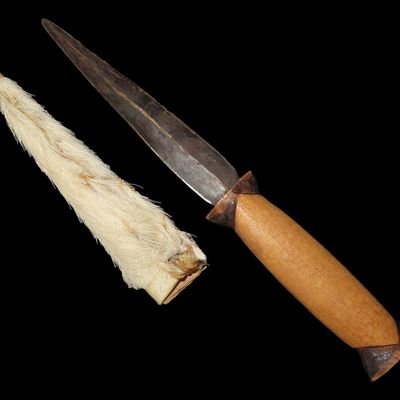 Sale Photo Thumbnail #296: 11 1/2" Handmade Knife and Sheath, Very Unique