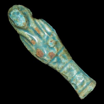 Sale Photo Thumbnail #342: 2" Ushabti / Shabti Pendant, Egypt, Circa 664-332 BCE