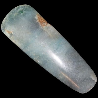 Sale Photo Thumbnail #249: 4 3/8" Jade Celt, High-Quality Bluish Green Jade, Guerrero, Western Sierra Madre Mountain Range, Mexico