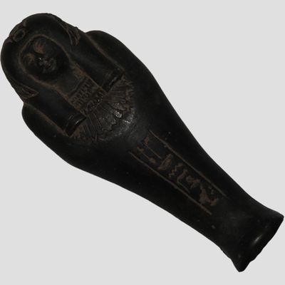 Sale Photo Thumbnail #336: 3 7/8" Egyptian Ushabti, Middle Kingdom