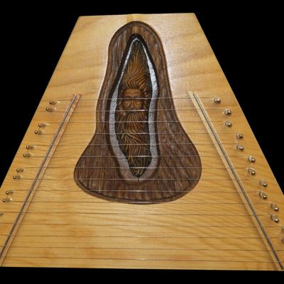 Sale Photo Thumbnail #400: 11" x 15" O'Brien's Handcrafted Mountain Man Lap Harp with Case