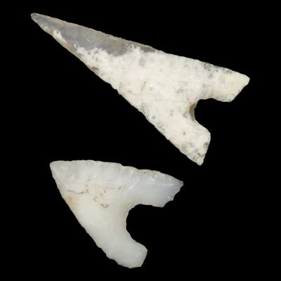 Sale Photo Thumbnail #191: Lot of 2 Garza Bird Points, Texas