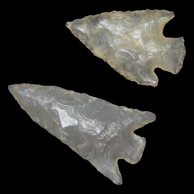 Sale Photo Thumbnail #63: Lot of 2 Outstanding Bird Points, Northwest Region