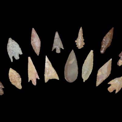 Sale Photo Thumbnail #311: Lot of 15 Sahara Desert Arrowheads, 4000-6000 BC