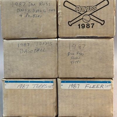 Lot 6 Topps Fleer Donruss Baseball Card Set Dupes