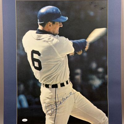 AL KALINE Signed 28x22 Detroit Tigers Photo