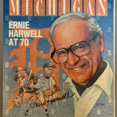 Ernie Harwell Detroit News Signed 1988 Magazine
