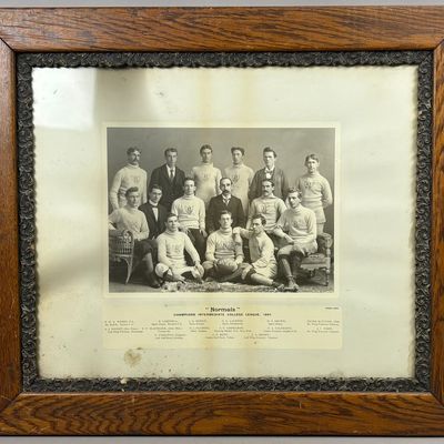 1897 Intermediate League Soccer Cabinet Photo