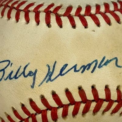 Billy Herman Single Signed ONL Rawlings Baseball