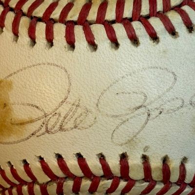 Pete Rose Single Signed Rawlings ONL Baseball