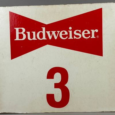 Budweiser 1970s 3rd Round Flint Boxing 28x22 Sign