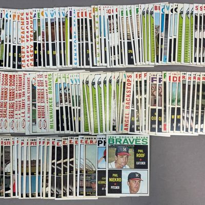 1964 Topps Partial Baseball Card Set Mantle Mays