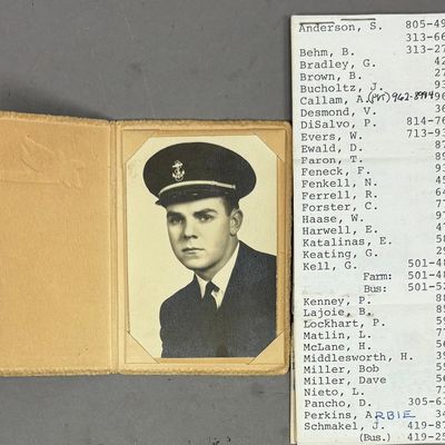 Jim Campbell Detroit Tigers WW2 Phot & Directory