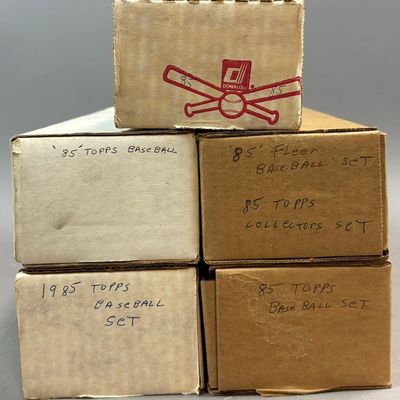 5 1985 Topps Donruss Fleer Baseball Card Sets