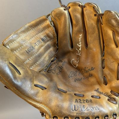 Al Kaline Signed Wilson A2204 Model Baseball Glove