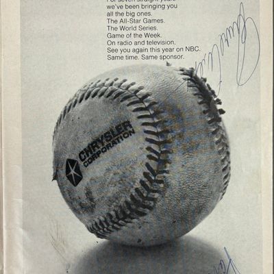 1969 Pat Dobson Earl Wilson Tigers Signed Program