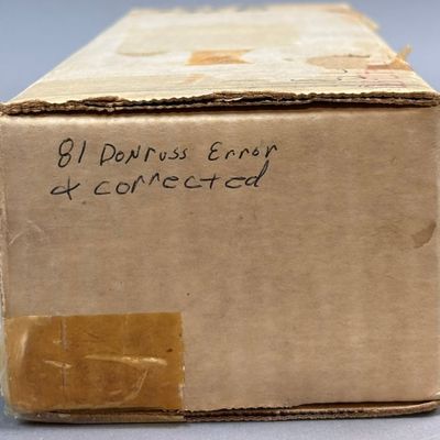 1981 Donruss Baseball Complete Set + Error Cards