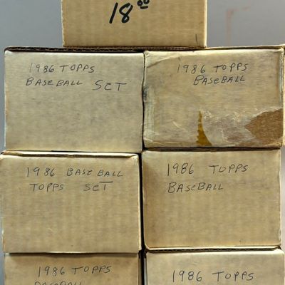 7 1986 Topps & Fleer Complete Baseball Card Set